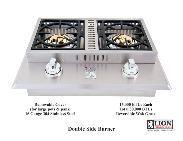 Lion BBQ Grills - Double Side Burner
