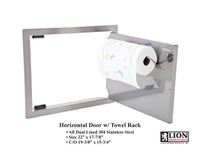 Lion BBQ Grills - Horizontal Door with Towel Rack