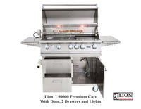 Lion BBQ Grills - L90000 40 Inch BBQ Grill and Cart Combo with Door and Double Drawers